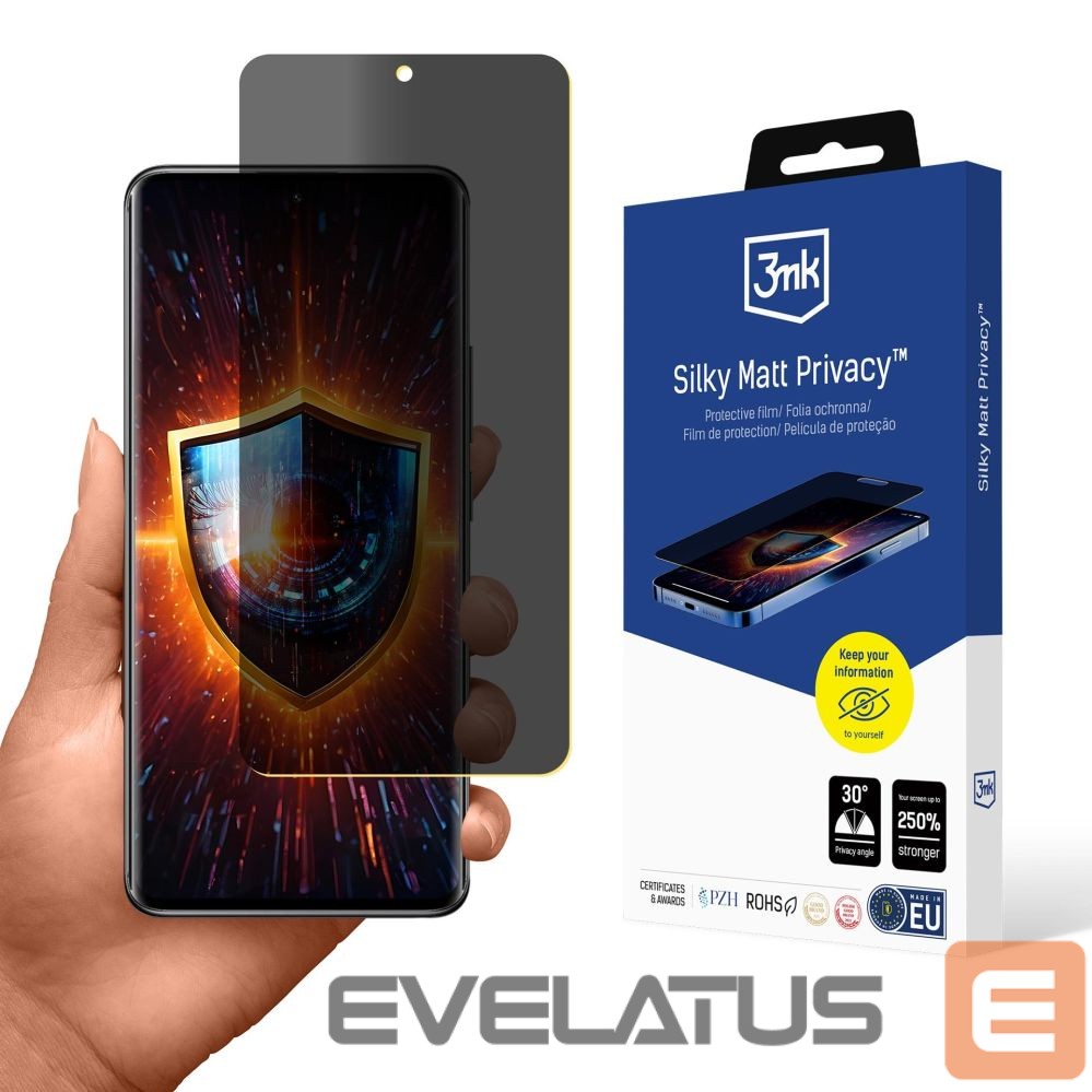 Protective glass 3MK Privacy Film 3mk Silky Matt Privacy for Xiaomi Redmi Note 14 Pro+