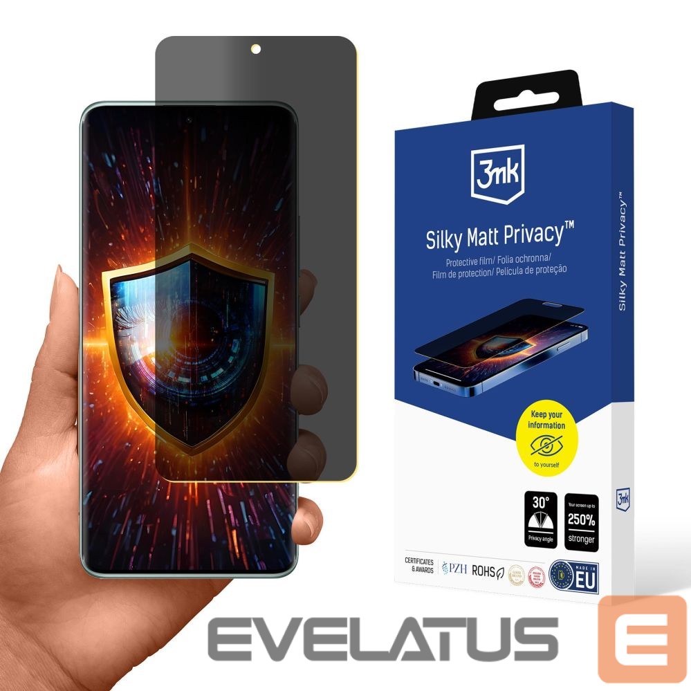 Protective glass 3MK Privacy Film 3mk Silky Matt Privacy for Xiaomi Redmi Note 14 Pro+
