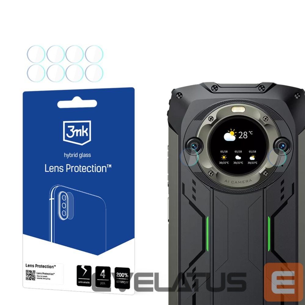 Protective glass 3MK 3mk Lens Protection Hybrid Glass for Camera Lens on Blackview BV9300 Pro