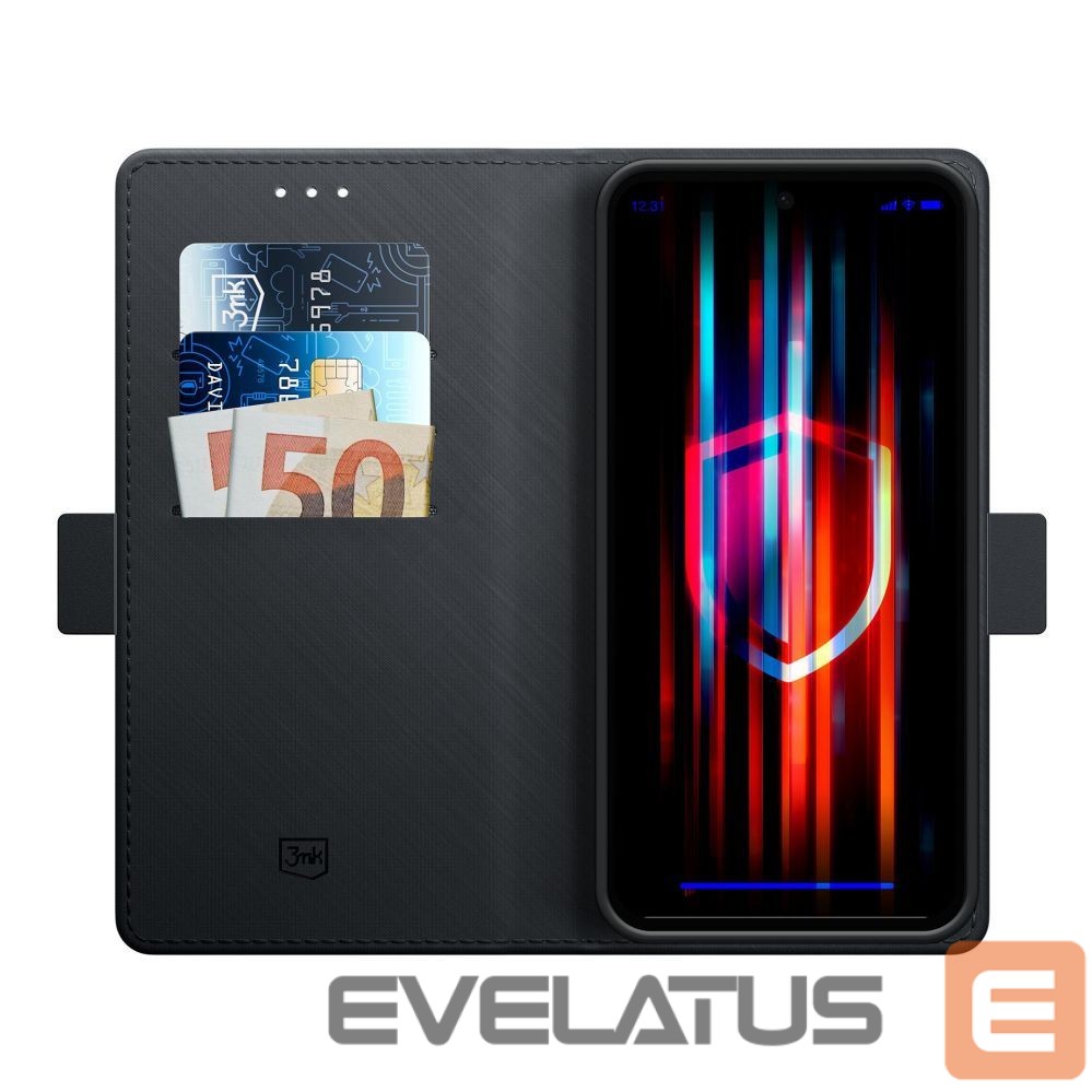 Back panel cover 3MK 3mk Wallet Case for Samsung Galaxy M35 - Black