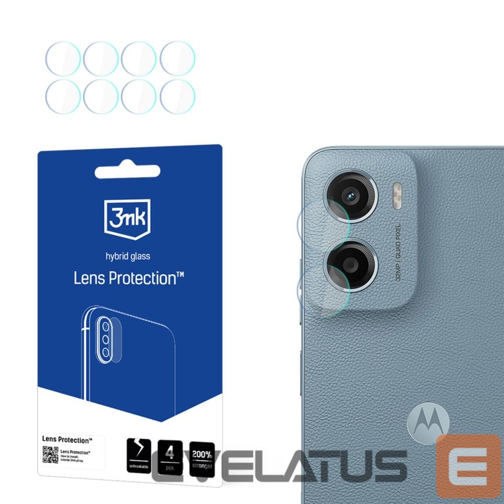Protective glass 3MK 3mk Lens Protection Hybrid Camera Lens Glass for Motorola Moto E15