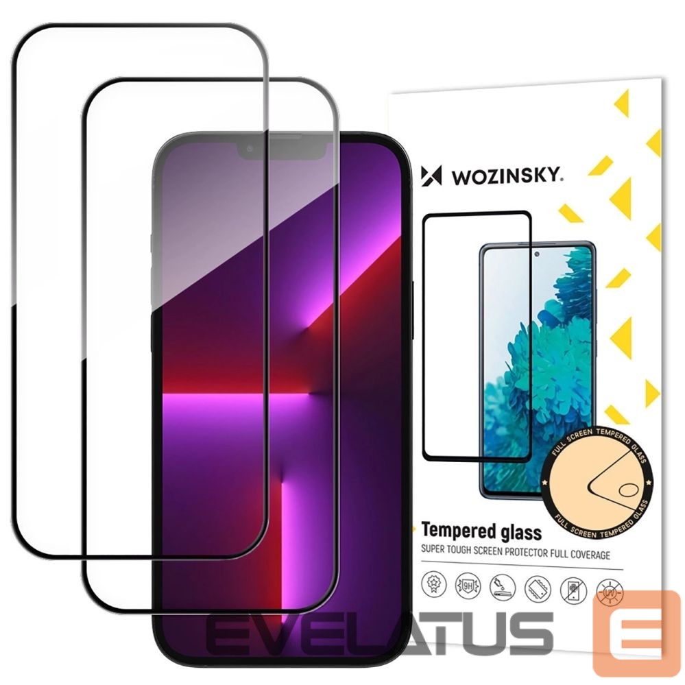 Protective glass Wozinsky Wozinsky Full Glue Tempered Glass 2-Pack for iPhone 17/16 Pro