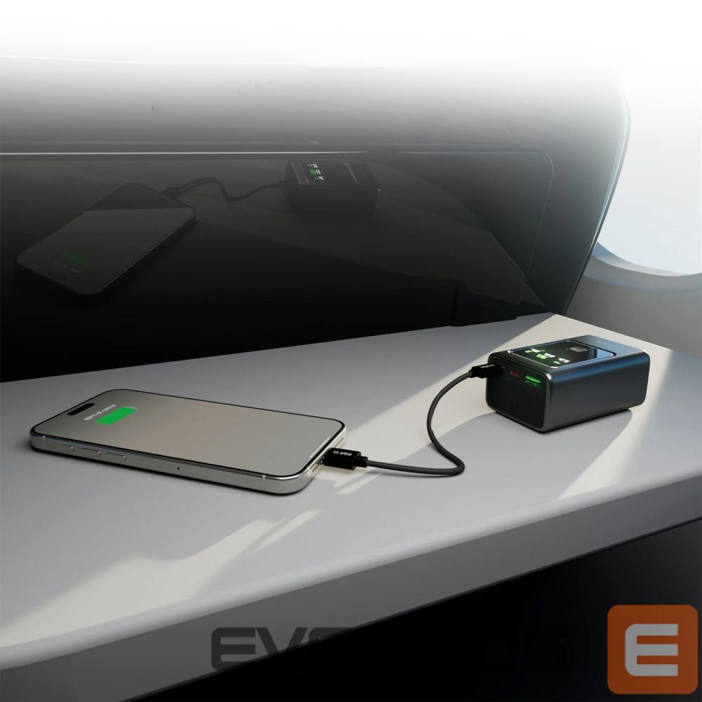 Power bank SBS Powerbank SBS 10000mAh PD 35W with LCD display - gray