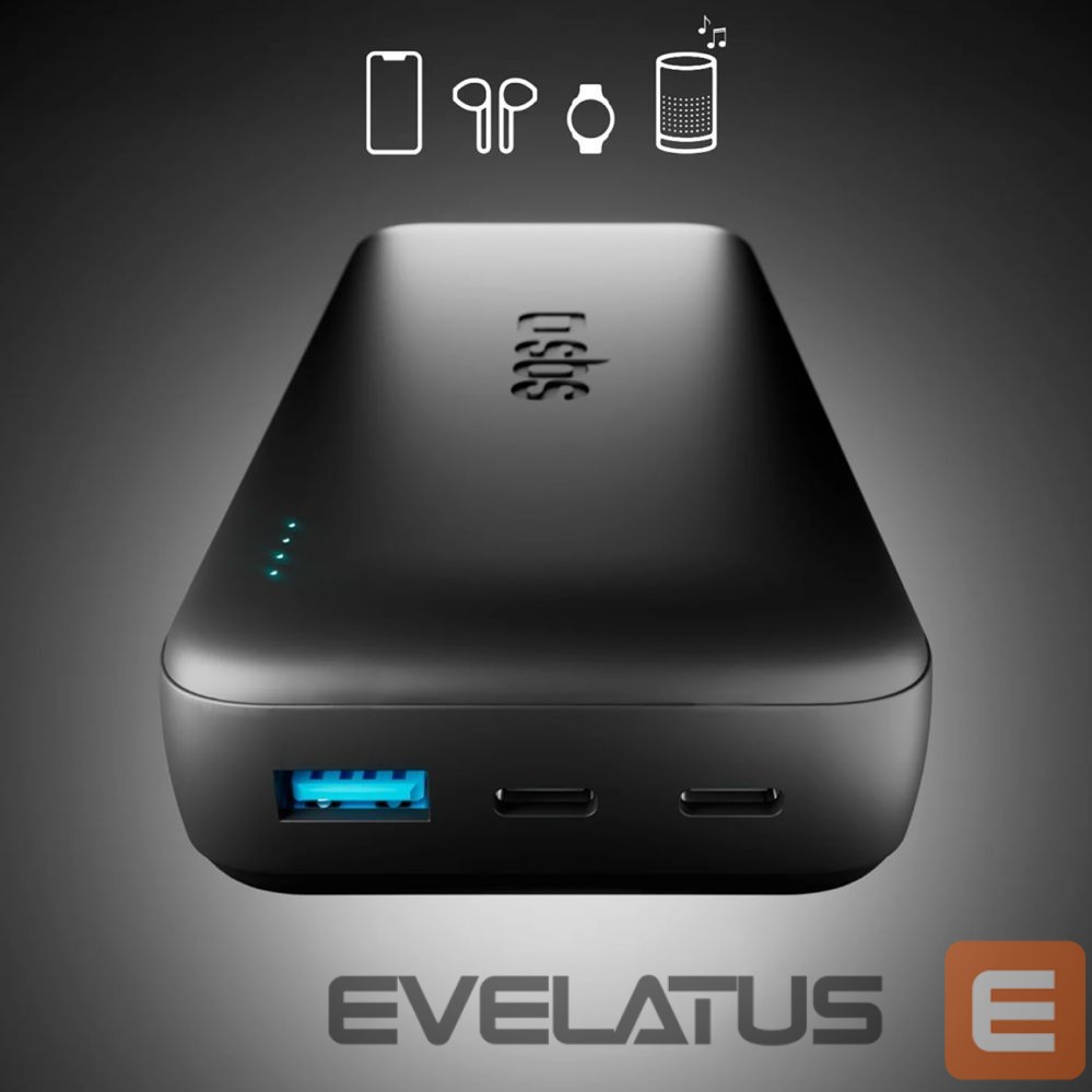 Power bank SBS SBS Infinity Power Bank 20000mAh 10W LiFePo₄ USB-A USB-C - Black