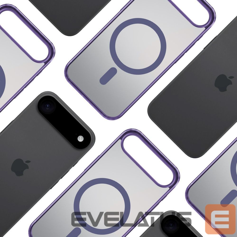 Back panel cover 3MK 3mk Frosty MagCase for iPhone 17 Air - Purple