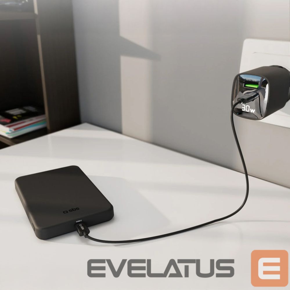 Power bank SBS SBS Mag Power Qi2 5000 mAh Powerbank Compatible with MagSafe - Black