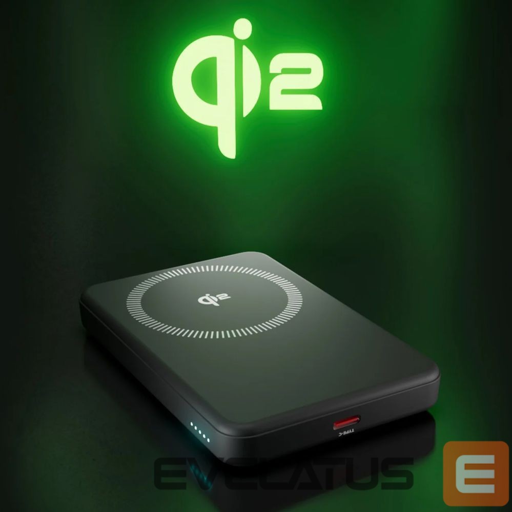 Power bank SBS SBS Mag Power Qi2 5000 mAh Powerbank Compatible with MagSafe - Black