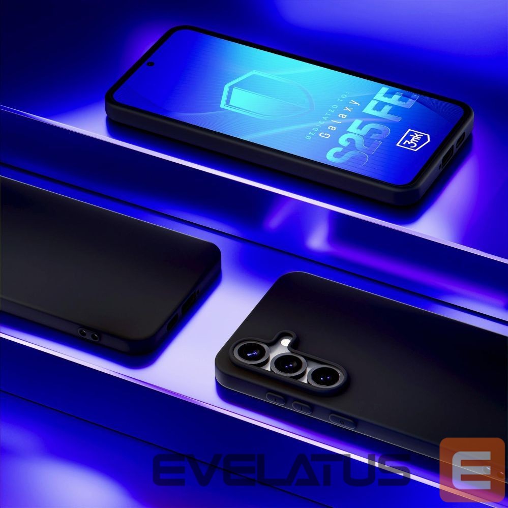 Back panel cover 3MK 3mk Matt Case for Samsung Galaxy S25 FE - Matte Black