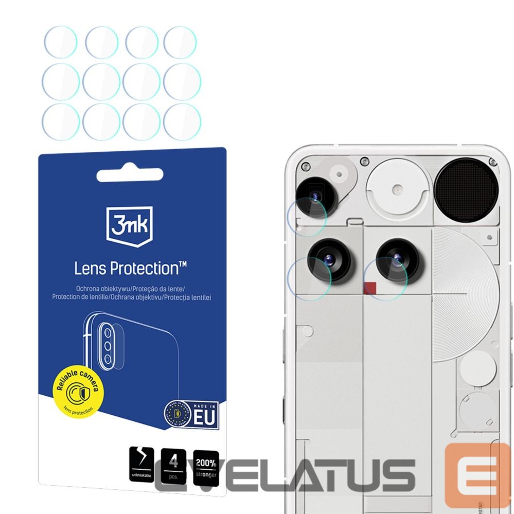 Protective glass 3MK 3mk Lens Protection Hybrid Camera Lens Glass for Nothing Phone (3)