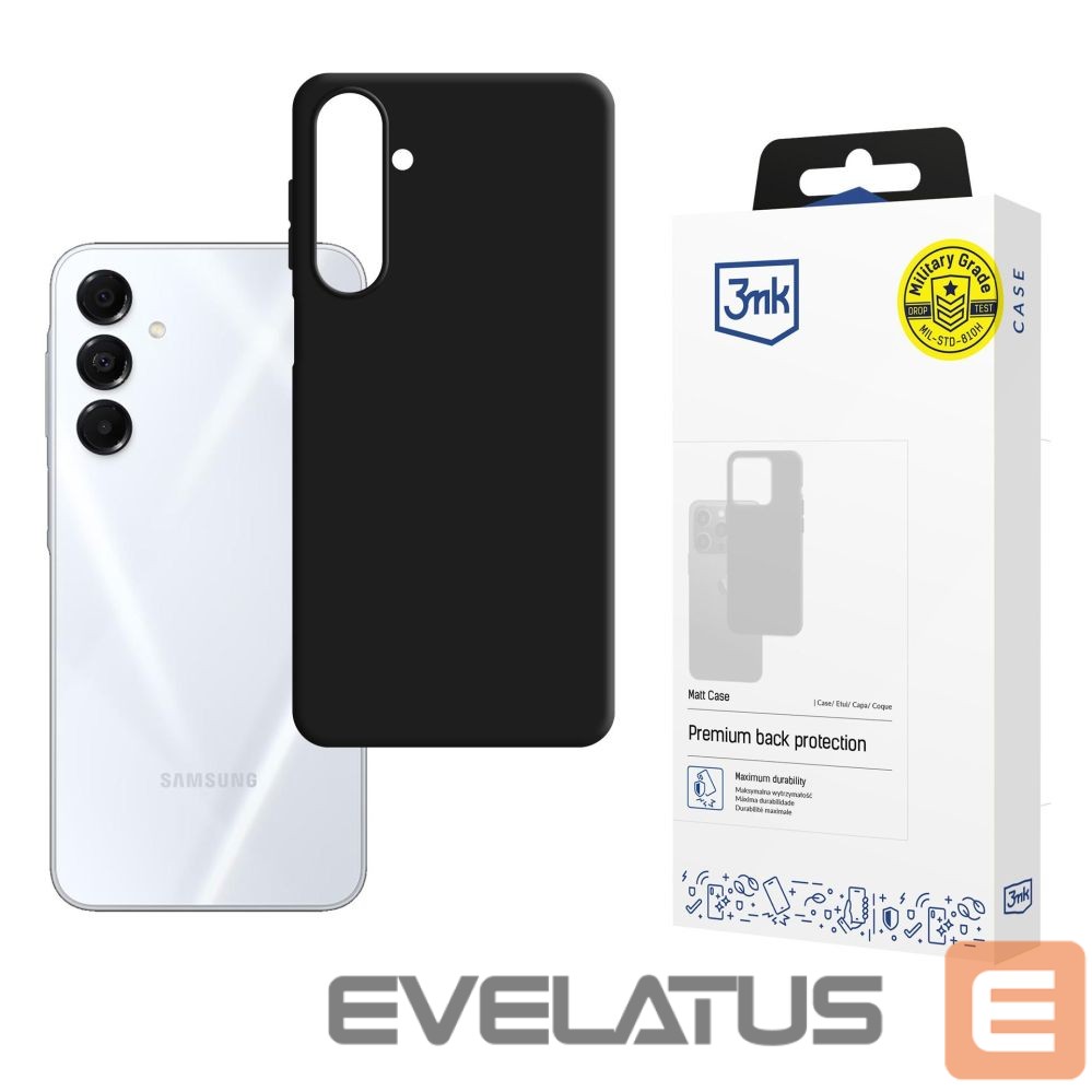 Back panel cover 3MK 3mk Matt Case for Samsung Galaxy A17 5G - Matte Black