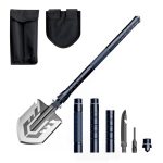 For home and repair Wozinsky  Wozinsky WSS-211 survival bushcraft shovel multifunctional knife breaker flint whistle harpoon 21 in 1 - gray 