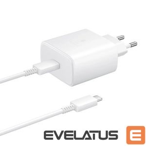 Adapter Samsung  Samsung EP-TA845EWE 45W wall charger with USB-C cable Samsung EP-DW767JWE 45W 1.8m (OOB Bulk - replacement packaging) - white 
