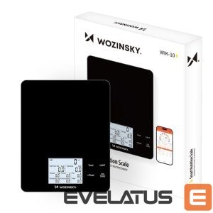 Other small household appliances Wozinsky  Wozinsky WIK-10 Smart Kitchen Scale with Digital Display, Bluetooth App - Black 