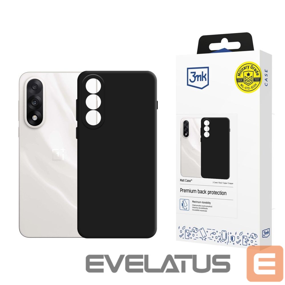 Back panel cover 3MK 3mk Matt Case for OnePlus Nord 5 - Matte Black