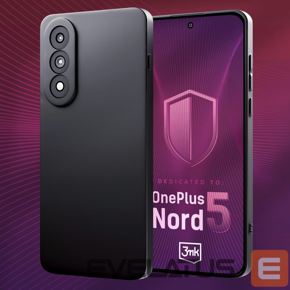 Back panel cover 3MK 3mk Matt Case for OnePlus Nord 5 - Matte Black