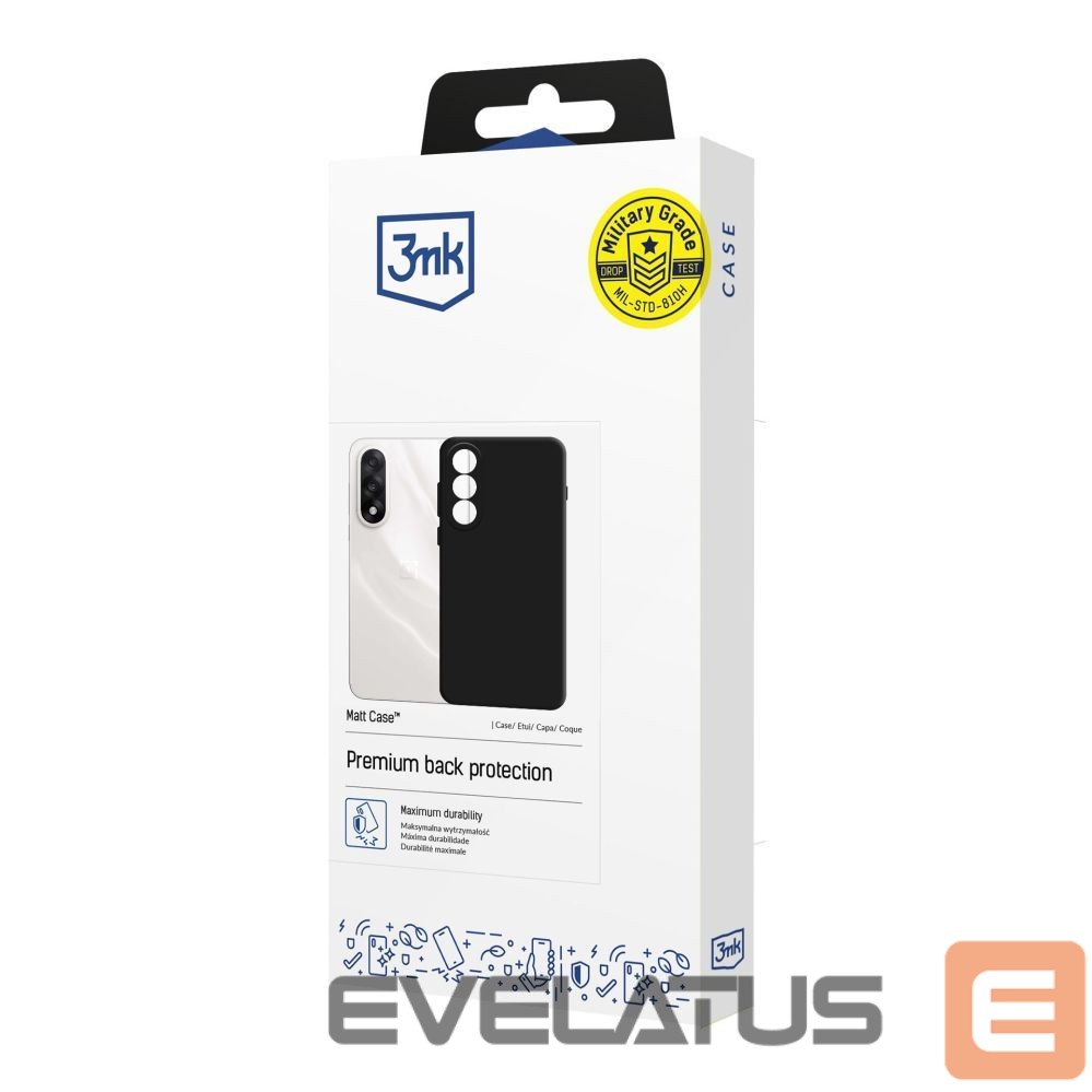 Back panel cover 3MK 3mk Matt Case for OnePlus Nord 5 - Matte Black