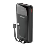 Power bank Dudao  Dudao K15Pro Power Bank 20000mAh 22.5W PD USB-C / USB-A / Built-in Lightning and USB-C Cables - Black 