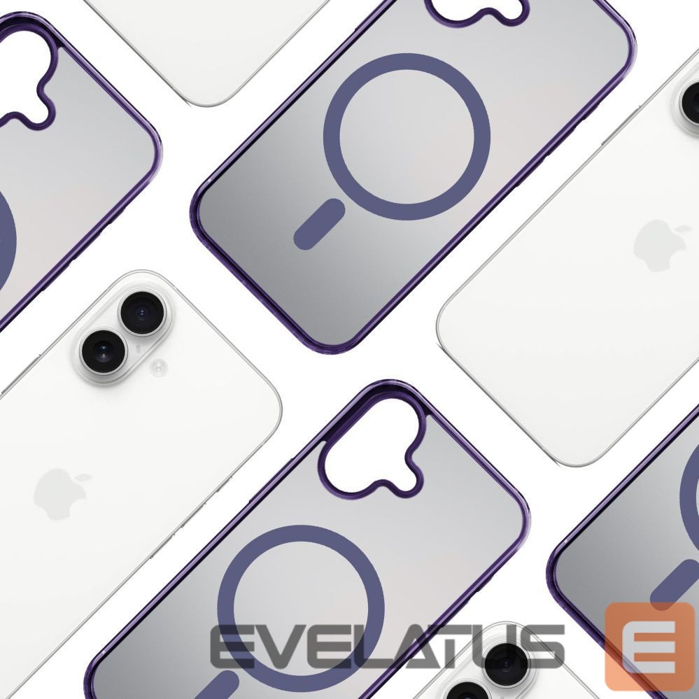 Back panel cover 3MK 3mk Frosty MagCase for iPhone 17 - purple