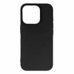 Back panel cover Hurtel  MagSafe Compatible Liquid Silicone Case for iPhone 17 Pro Max - Black 