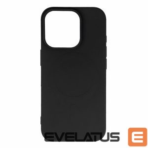 Back panel cover Hurtel  MagSafe Compatible Liquid Silicone Case for iPhone 17 Pro Max - Black 