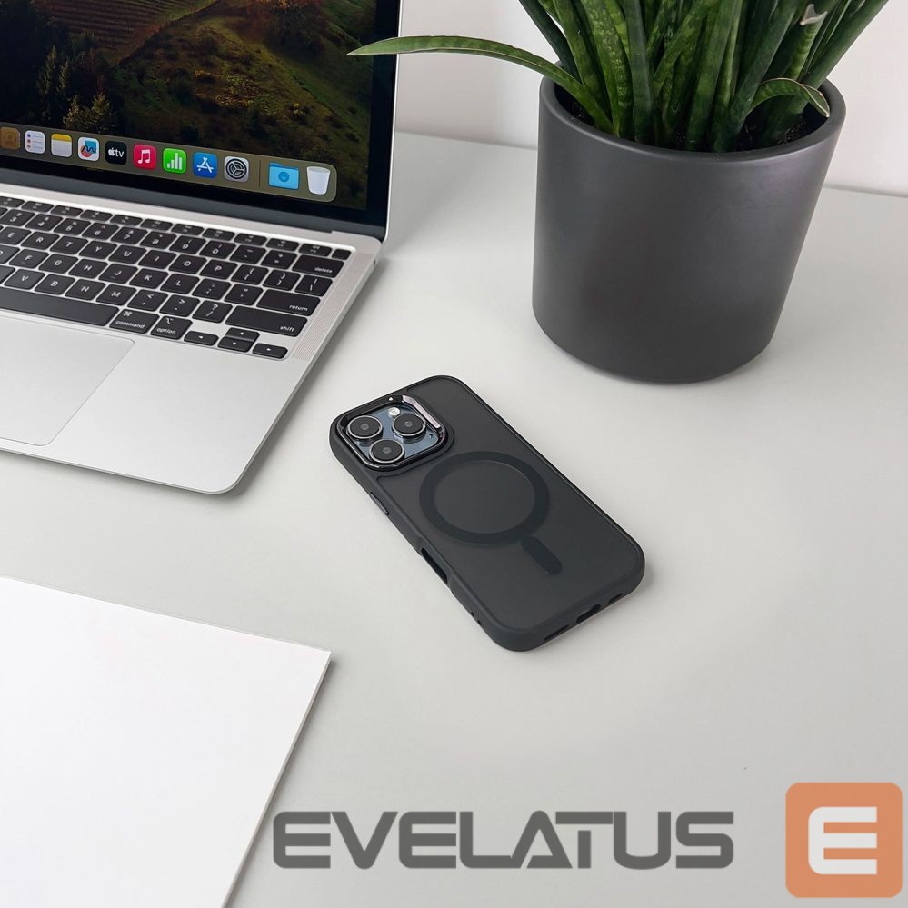 Back panel cover Hurtel MagSafe Compatible Fashion Case for iPhone 17 Air - Black