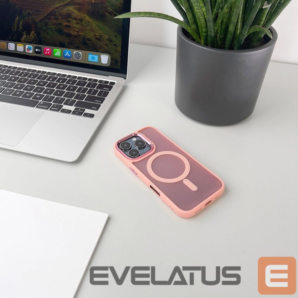 Back panel cover Hurtel MagSafe Compatible Fashion Case for iPhone 17 Air - Pink