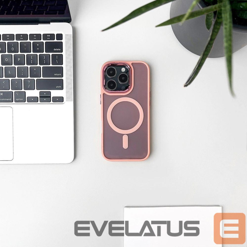 Back panel cover Hurtel MagSafe Compatible Fashion Case for iPhone 17 Air - Pink