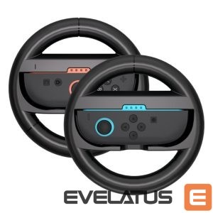 Controller Hurtel  Racing Wheel for Nintendo Switch 2 Joy-Con Controller (Pack of 2) - Black 