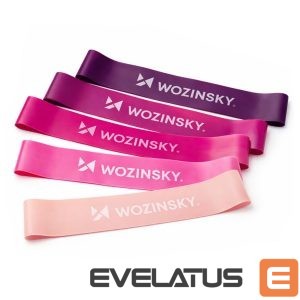 The others Wozinsky  Mini resistance bands Wozinsky WGO-5A activation bands made of TPE - 5 pcs. 