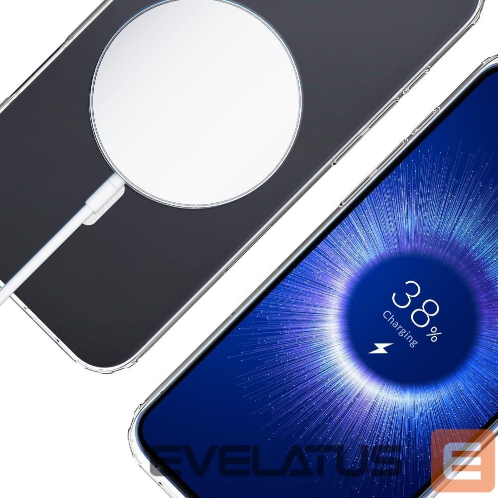 Back panel cover 3MK 3mk Armor MagCase for iPhone 16 - transparent