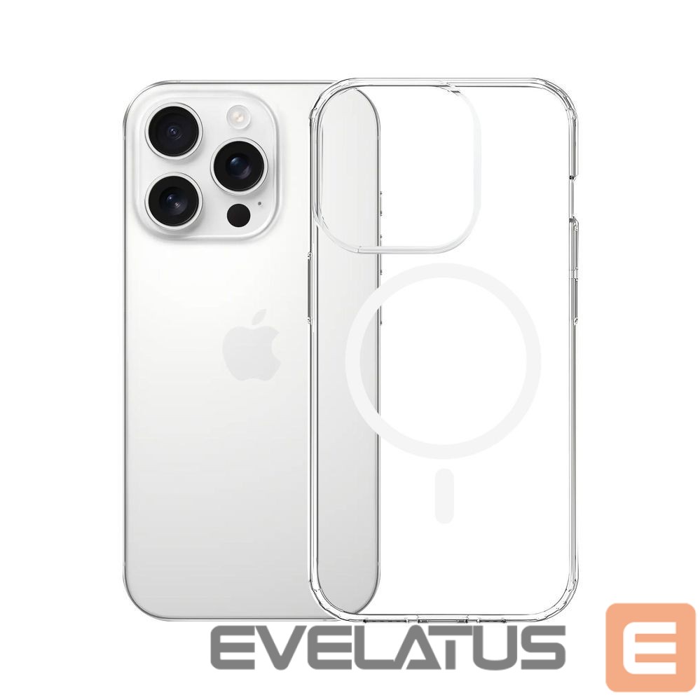 Back panel cover 3MK 3mk Armor MagCase for iPhone 16 Pro Max - Transparent