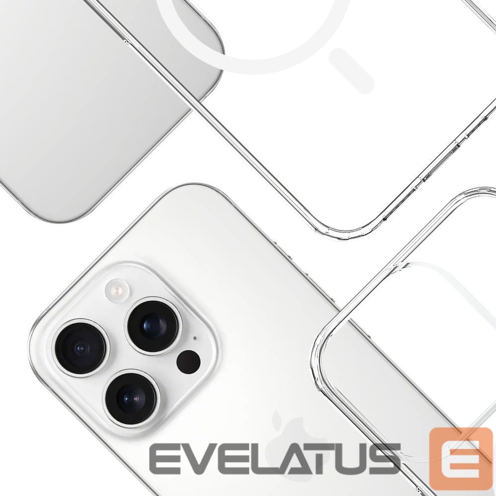 Back panel cover 3MK 3mk Armor MagCase for iPhone 16 Pro Max - Transparent