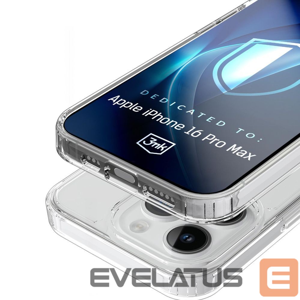 Back panel cover 3MK 3mk Armor MagCase for iPhone 16 Pro Max - Transparent