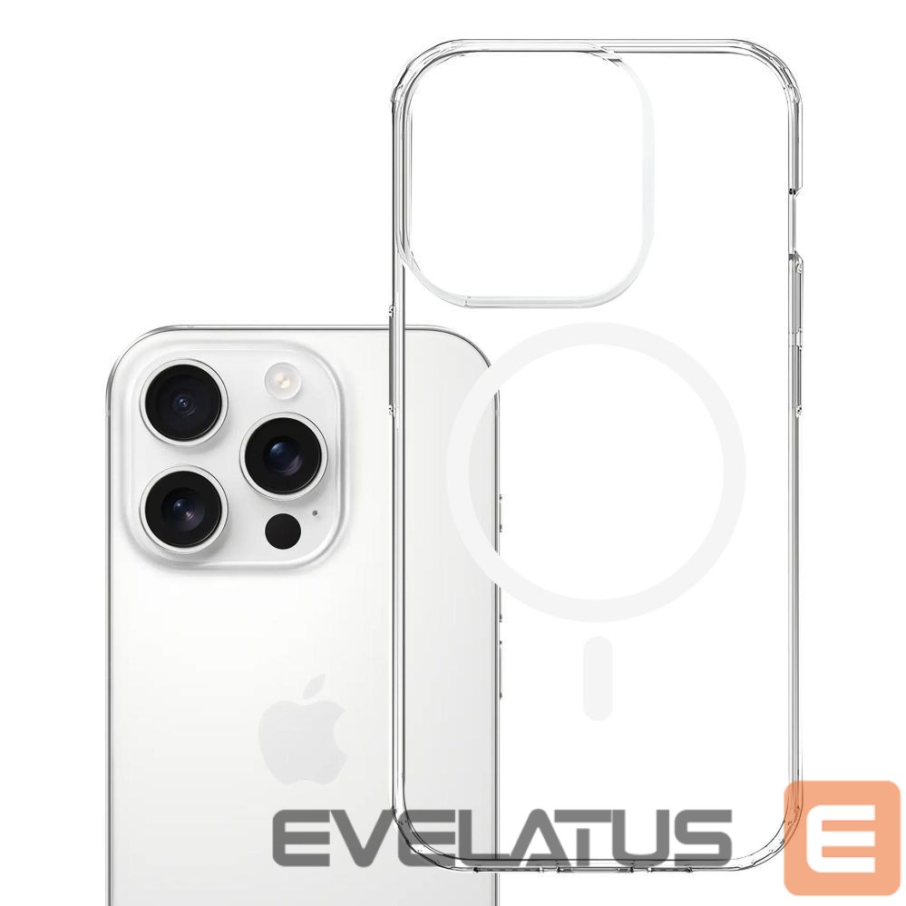 Back panel cover 3MK 3mk Armor MagCase for iPhone 16 Pro Max - Transparent