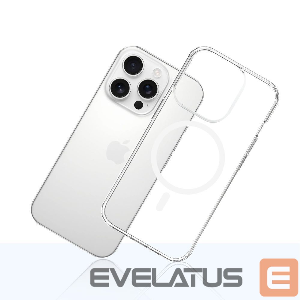 Back panel cover 3MK 3mk Armor MagCase for iPhone 16 Pro Max - Transparent