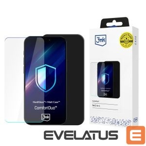 Back panel cover 3MK  HardGlass  Tempered Glass Set with Matt Case  3mk ComfortDuo for Samsung Galaxy A17 5G - Black 