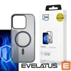 Back panel cover 3MK  3mk Frosty MagCase for iPhone 14 Pro Max - Black 