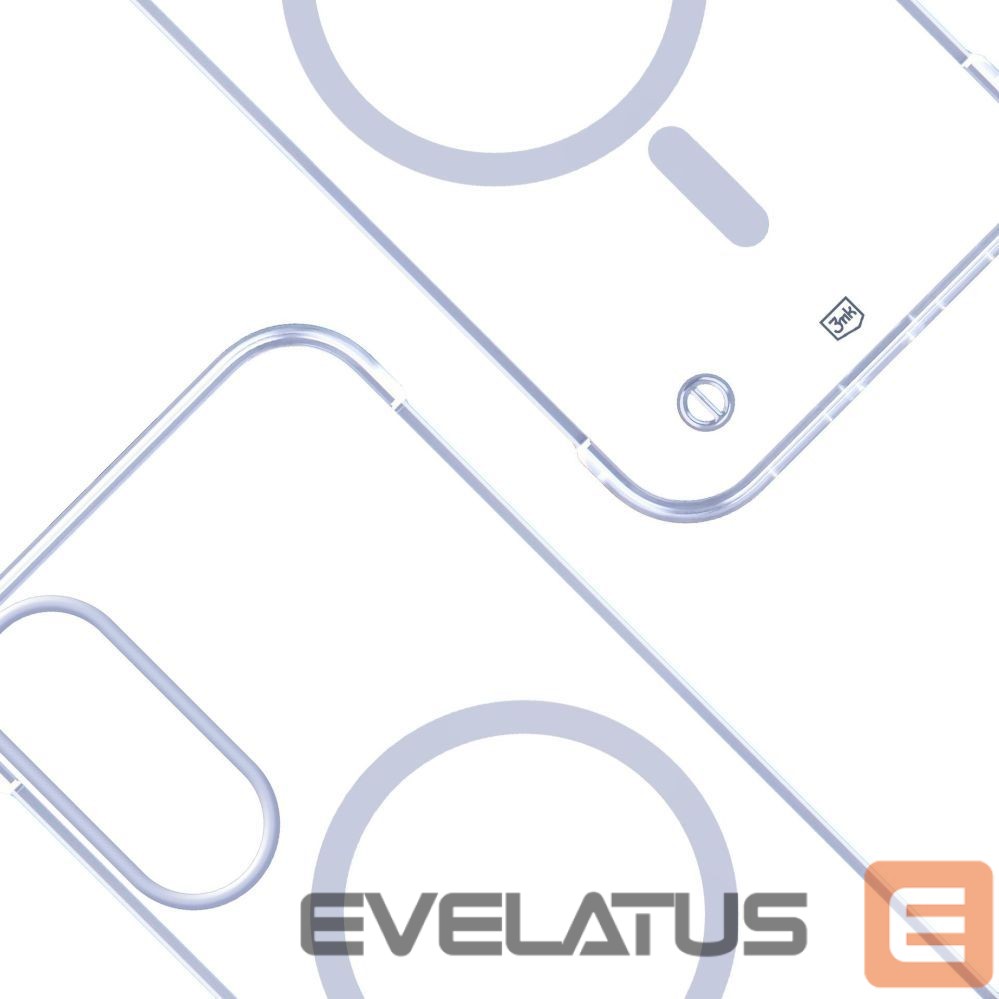 Back panel cover 3MK 3mk Just20g MagCase for Samsung Galaxy S25 Edge - Transparent
