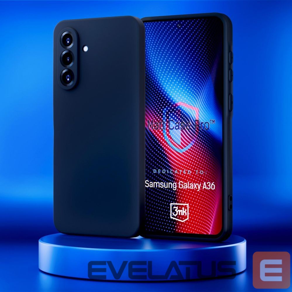 Back panel cover 3MK 3mk Matt Case Pro for Samsung Galaxy A36 - matte black