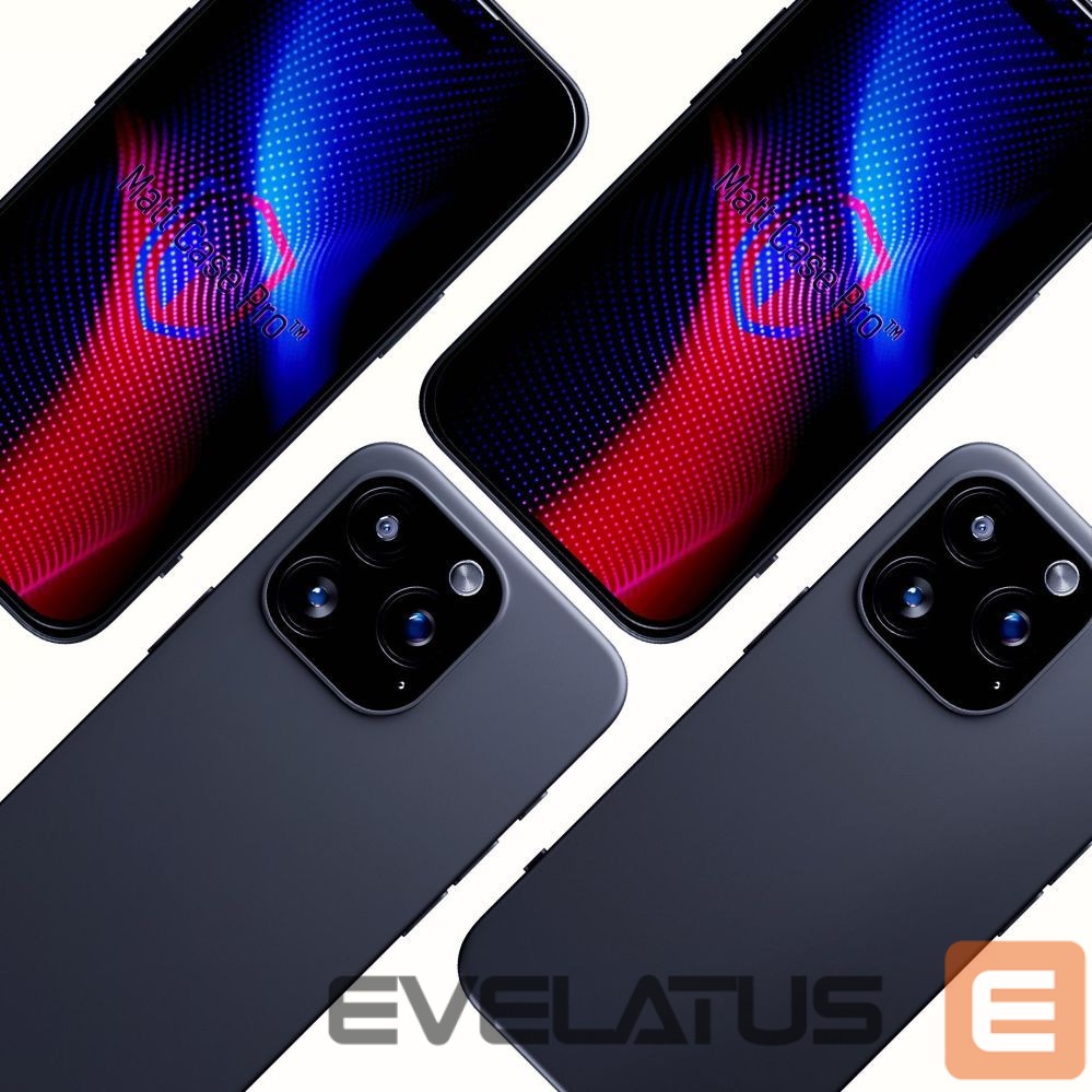 Back panel cover 3MK 3mk Matt Case Pro for Apple iPhone 16 Pro - Matte Black