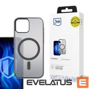 Back panel cover 3MK  3mk Frosty MagCase for iPhone 12 Pro Max - Black 