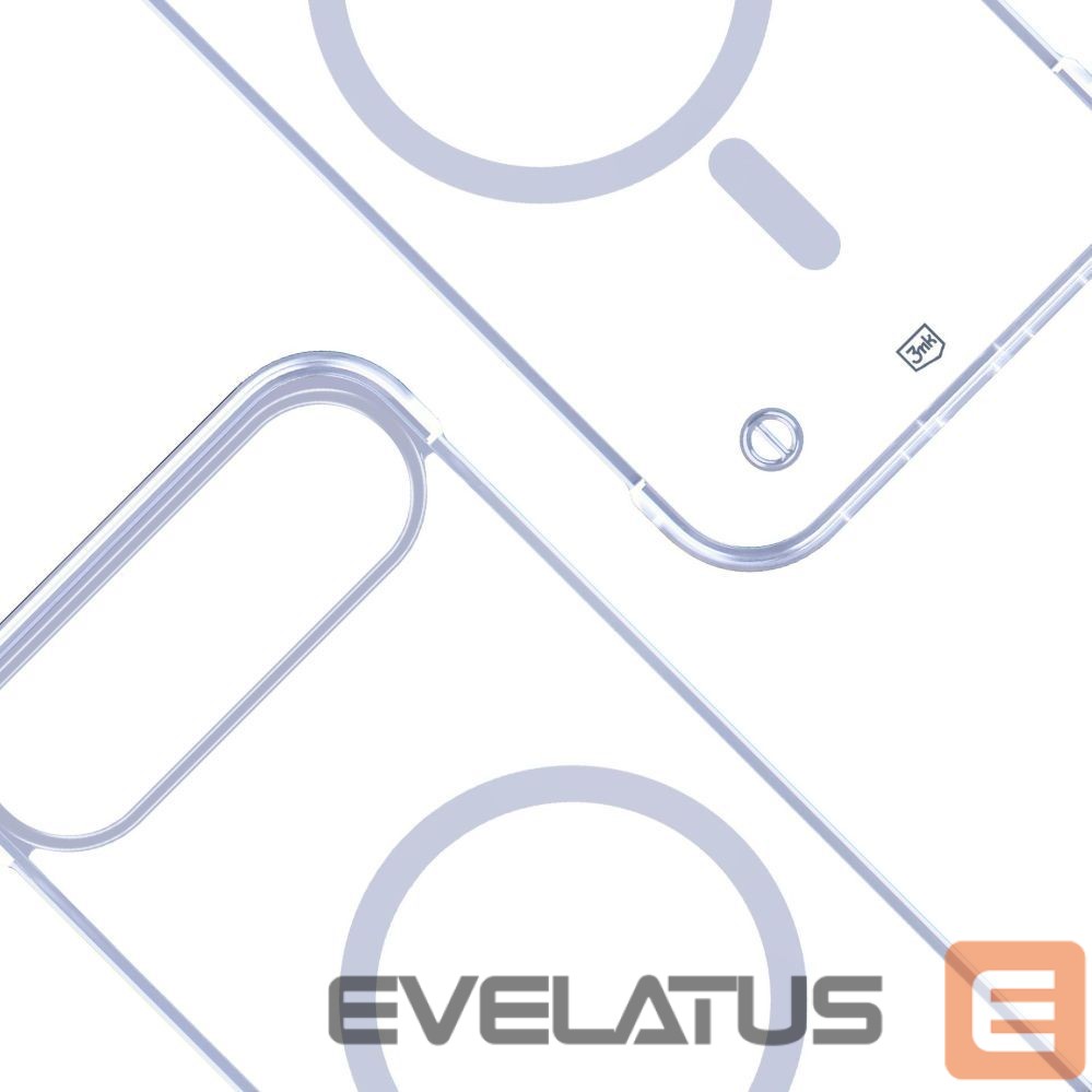 Back panel cover 3MK 3mk Just20g MagCase for iPhone 17 Air - Transparent