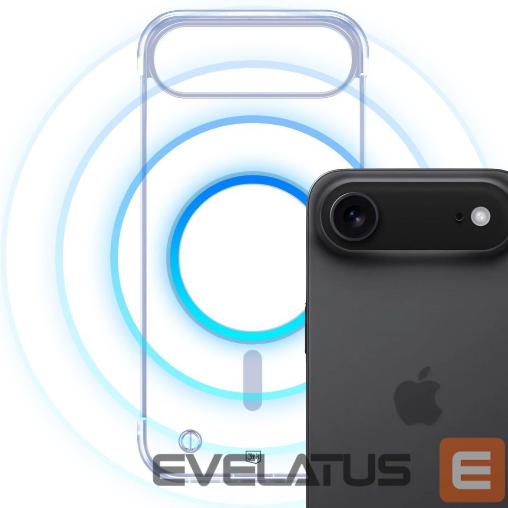 Back panel cover 3MK 3mk Just20g MagCase for iPhone 17 Air - Transparent