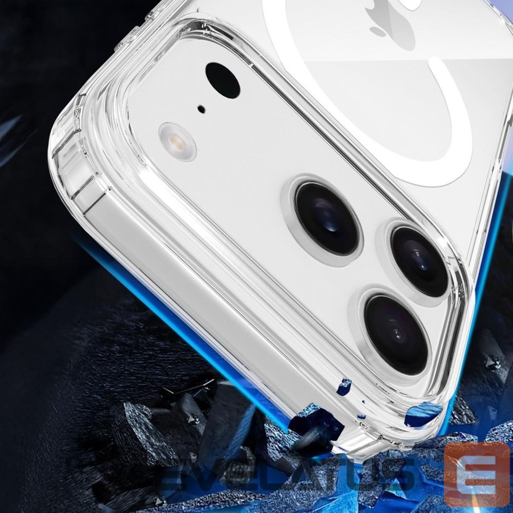 Back panel cover 3MK 3mk Armor MagCase for iPhone 17 Pro - Transparent