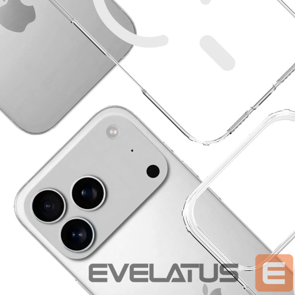 Back panel cover 3MK 3mk Armor MagCase for iPhone 17 Pro - Transparent