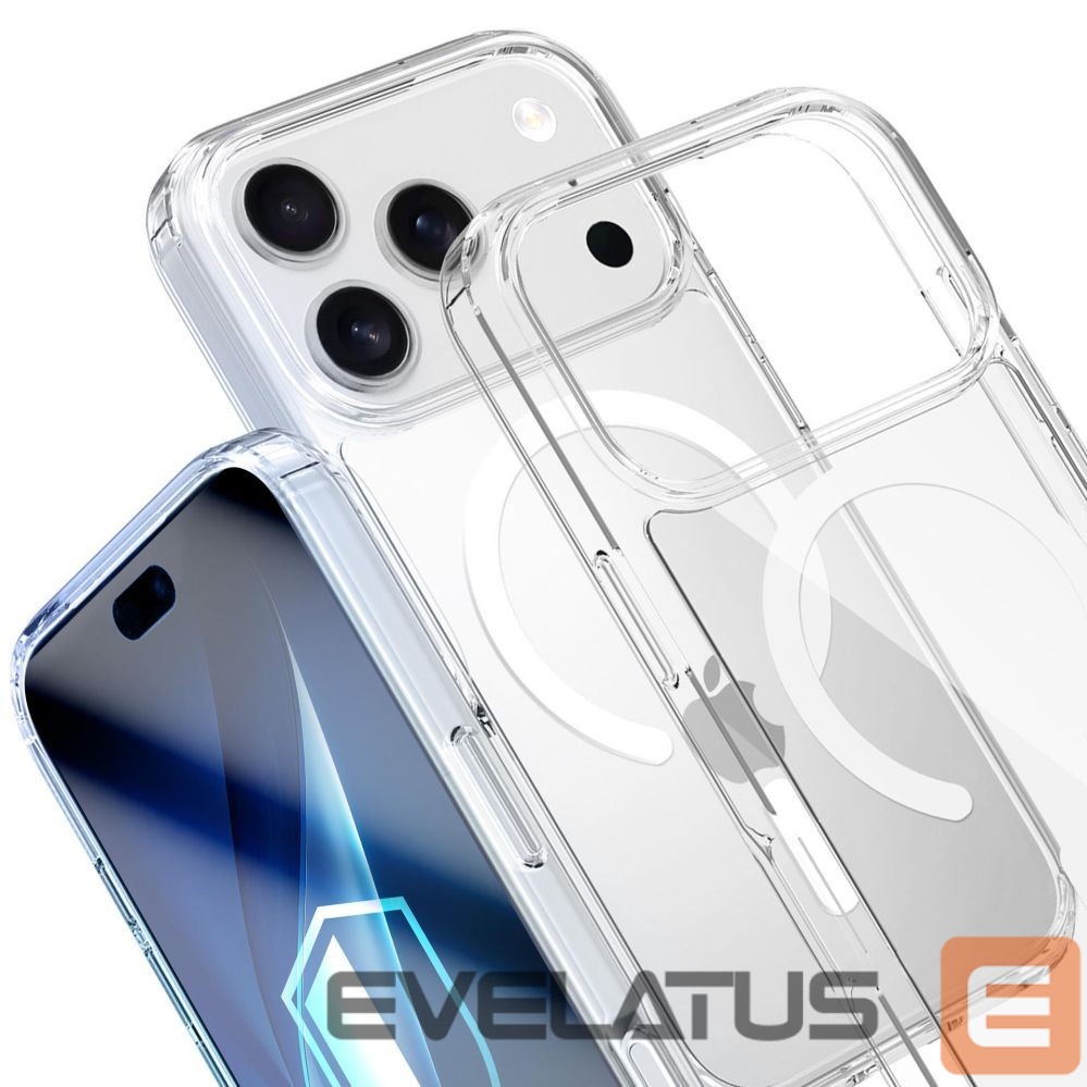 Back panel cover 3MK 3mk Armor MagCase for iPhone 17 Pro - Transparent