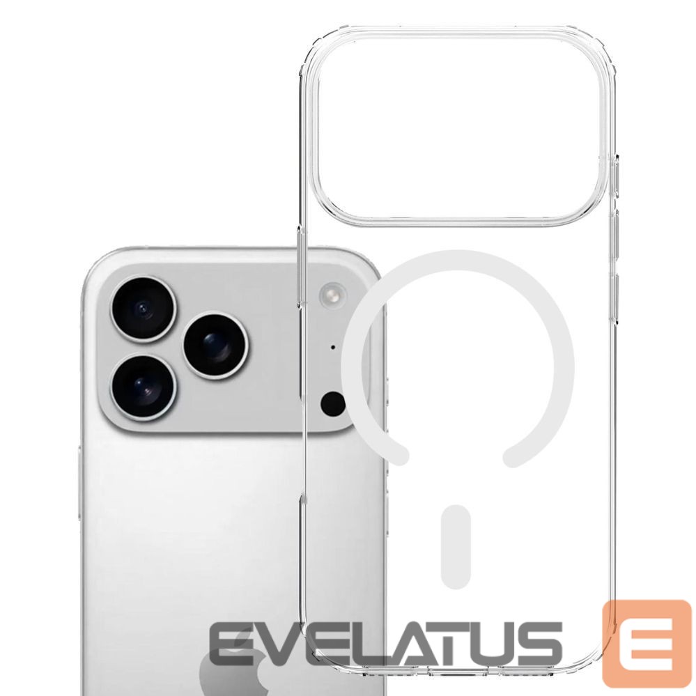 Back panel cover 3MK 3mk Armor MagCase for iPhone 17 Pro - Transparent