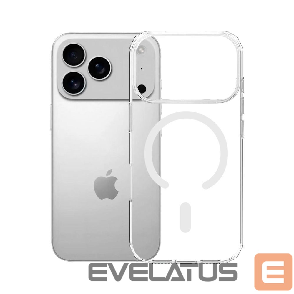 Back panel cover 3MK 3mk Armor MagCase for iPhone 17 Pro - Transparent