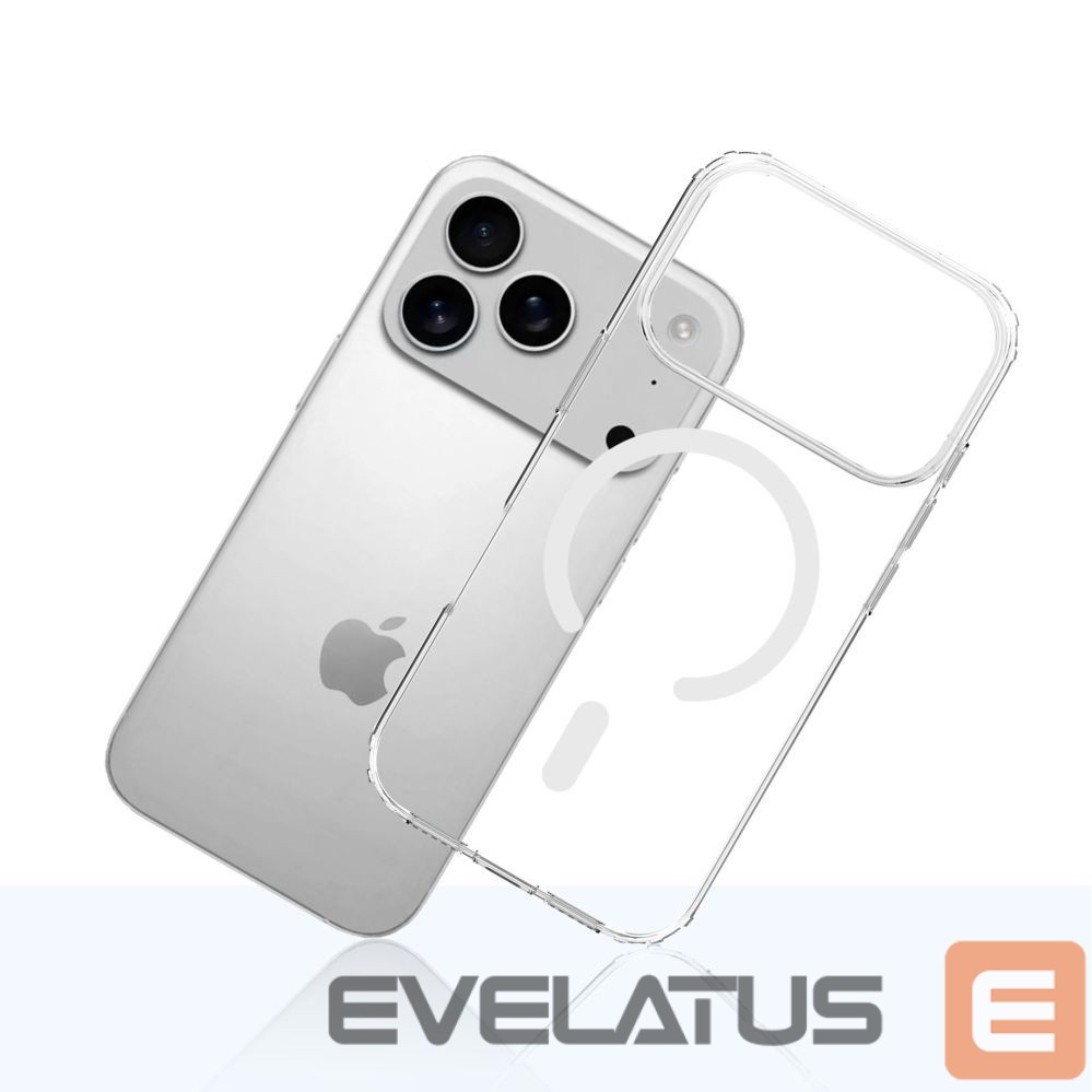 Back panel cover 3MK 3mk Armor MagCase for iPhone 17 Pro - Transparent