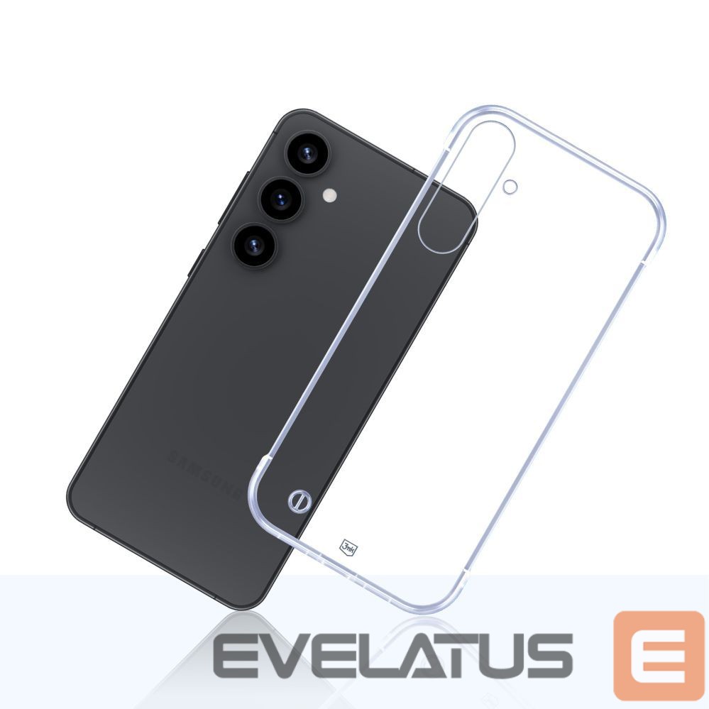 Back panel cover 3MK 3mk Just20g Clear Case for Samsung Galaxy S25 - transparent